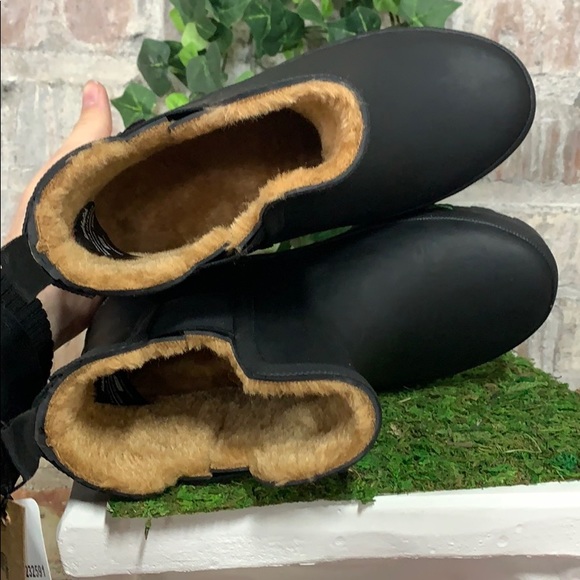 NWT Chooka Plush Chelsea Short Rainboot Black - Picture 6 of 6